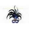 15 Inch Blue Venetian Party Masks / Fancy Dress Masks For Female