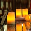 LED rechargeable wax candle set of 4pcs with remote control