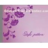 Personalised PVC Decoration Flower and Letter Wall Sticker F079