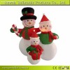 Eco-friendly lighted inflatable snowman family With certificates