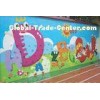 Playground Climbing English Wall with Anti-corrosion Cartoon Cover