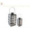 Long handle decorative hanging candle lanterns of stainless steel frame