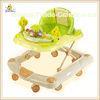Green Plastic Rolling Baby Walker , Kids Walker With Musical
