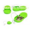 Green Silicone Coin Box Bag For Promotion Gift , Mini Silicone Coin Wallet