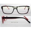 OEM Square Acetate Optical Frames For Oval Faces , 2 Color Black And Green / Red