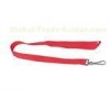 Red, royal blue Flat polyester swivel hook silk screen Logo print ID Card Holder Lanyard 30020