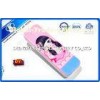 21.5*7*2.8cm Pink Double Layer Plastic Plain Pencil Cases For Girl With EN71 Certification