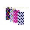 Blackberry Z10 Silicone Cell Phone Cases For Women , Pink Polka Dot