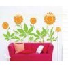 PVC Sunflower Wall Flower Stickers C061 Home Decoration