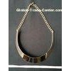 Alloy Chunky Fashion Jewelry mixed metal necklace with big circles