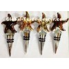 Star Art Hand Blown Glass Wine Stoppers Wedding gifts , pyrex Material