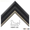 Quality Plastic Frame Moulding Wholesale Black White Color Not Embossed H6843