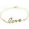 Elegant Female Handcrafted Bangle Bracelet / Gold Love Bracelet For Lover Gift