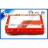 Red Hard Cover Memo Sticky Notes With Ball Pen , Sticky Block Pad