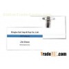 Vinyl Pin clip or crocodile clip PVC rigid meeting, Conference Name Badge Holders 30380