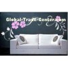 Nontoxic Designer Personalised Wall Decoration Flower Stickers, Decal Wall Stickers