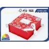 Popular Design Printed Luxury Paper Gift Box , Red Flat Pack Gift Set Fold Paper Box
