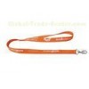 yellow Silk screen printing Logo 15mm Flat polyester ID Card Holder Lanyard for promotion 30024