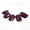 Easy DIY Lines pattern Adult Fingers Fake Nails full cover on nails