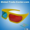 plastic red cyan 3d glasses