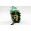 7 Inch Green Decorative Venetian Masks Wall Dcor Porcelain For Home