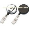 Plastic Chrome Plated Badge Reel 750mm - 900mm Retractable ID Badge Reels With OEM 30239