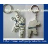 Cute Michelin Soft PVC / Rubber / Silicone Custom Key Chains for Advertising / Promotional