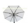 210cm White Outdoor Patio Umbrella , Metal Frame With Crank System