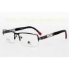 Unique Vintage Mens Metal Optical Frames , Black Rectangular Narrow Frames