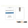 Promotional Spring jaw clip PVC Vinyl ID card wallet, Conference Name Badge Holders 30308