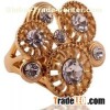 Beautiful 18K Gold flower ring