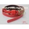 Customized Cloth RED PU Belts For Woman width 1.4cm sewing PU purple Belt