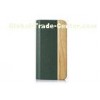 Dark Walnut Wood and Brown Lychee Leather Cell Phone Case For Iphone5 / 5S