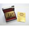 USD dollars marked 24k Gold Playing Cards with Printing Engrave Technique