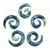 Helix Glass Piercing jewellery 2 Gauge For tongue , body earrings