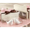 "Love Birds In The Window" Ceramic Salt & Pepper Shakers Wedding Favor (Set of 2)