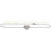 Heart Shape With White CZ 925 Sterling silver charm bracelet Jewelry For Kids IB1037