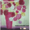 100% handmade decoration flower oil painting on canvas