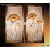 Contemporary flower art oil painting on canvas