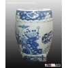 blue and white porcelain stool