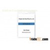 Portrait model Vinyl Transparent clear PVC ID card, Conference Name Badge Holders 30303