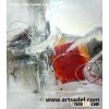 100% handmade abstract oil painting on canvas