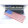 Colorful Macbook Air Silicone Keyboard Covers With USA Flag Customized