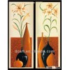 modern flowers in vase oil painting for wall art