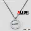 2013 new fashion stainless steel photo frame pendant necklace