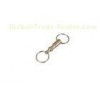 Brass Push and Pull apart double key ring, Steel Promotional Keychains 30596