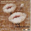 100% handmade flower oil painting on canvas