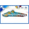 13.5CM Blue Plastic Ball Point Pens With Cap For School Student , Custom Cartoon Design