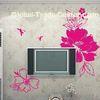 House Decorative Computer designed Wall Flower Stickers F204
