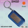 Solar flashlight with two LED